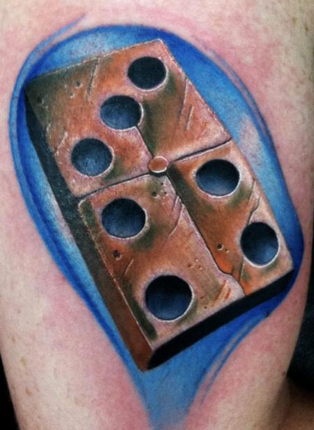 Brent Olson - Domino Color Brent Olson Art Junkies Tattoo